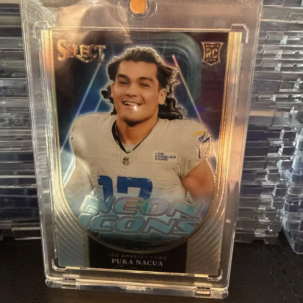 2023 Panini Select - Neon Icons Puka Nacua #NI-PNA Silver Prizm (RC)🔥